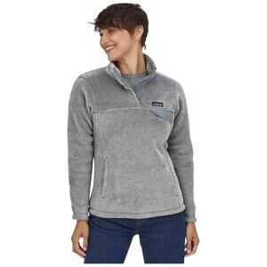 Patagonia Women’s Fleece Re-Tool SnapT Jacket Quarter Snap Pullover Grey Small